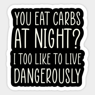 Diet Meme Sarcastic Weightloss Fasting Gym Workout Fitness Sticker